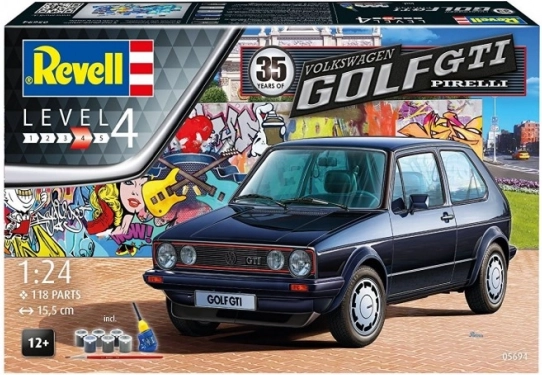 Dárková sada Revell 35 let VW Golf GTI Pirelli 1:24