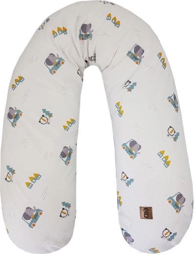 EKO kojicí a těhotenský polštář velvet Cars 180 cm
