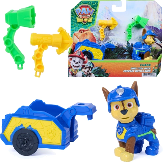 Spin Master Tlapková patrola dino film figurka Chase se záchranným přívěsem a doplňky
