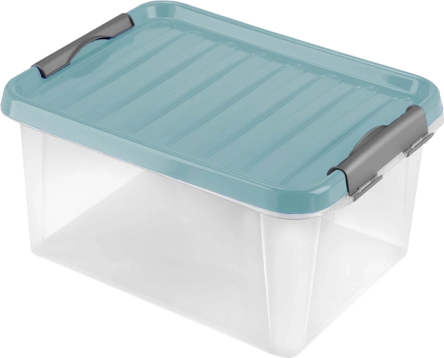 Plastový úložný box s víkem HEIDRUN 14 l