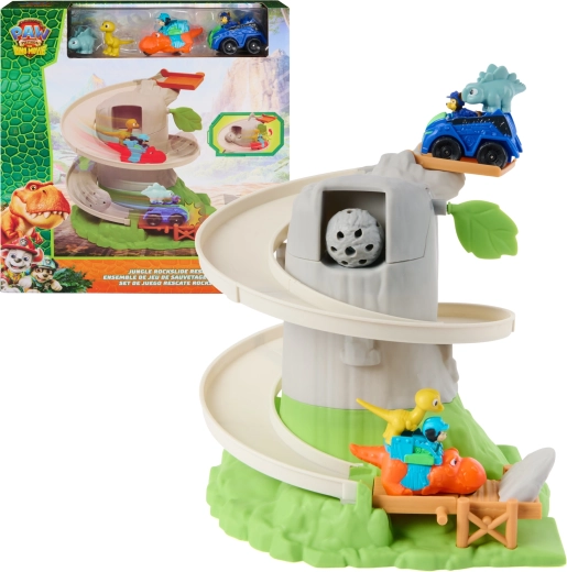 Spin Master Paw Patrol: The Dino Movie jungle rockslide rescue – záchranná dráha s vozidly a dinosaury