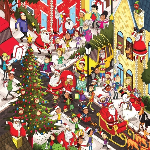 YAZZ puzzle vánoční ulice 1023 dílků