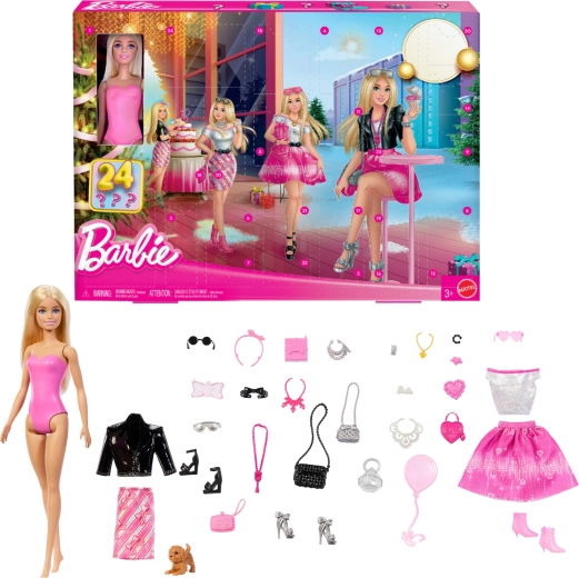 Barbie módní adventní kalendář s panenkou a doplňky