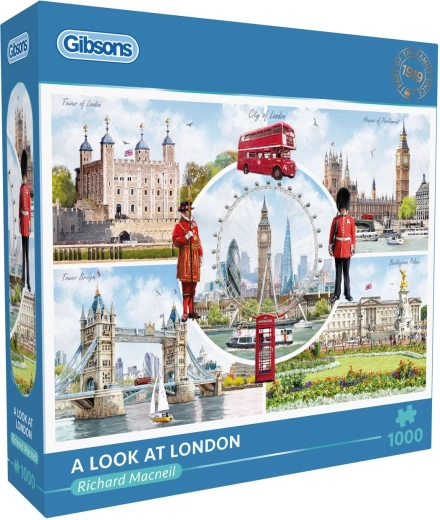 Gibsons puzzle pohled na Londýn 1000 dílků