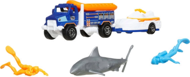 Matchbox Adventure MBX Ocean Rescue záchranná vozidla a příslušenství