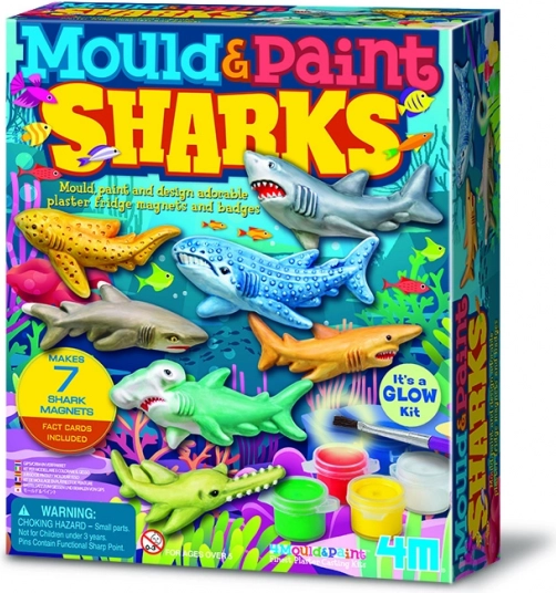 Výroba a malování Žraloci