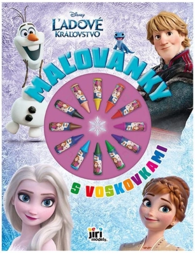 Omalovánky s voskovkami Ledové království