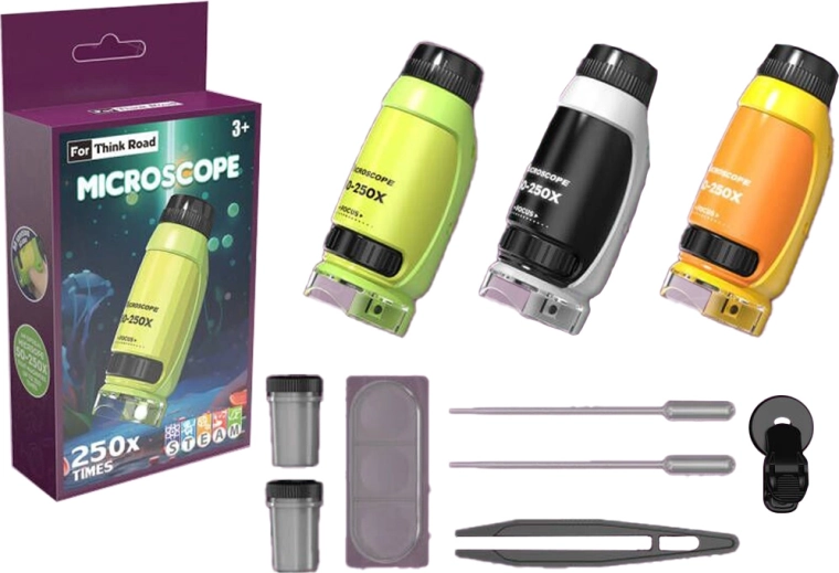 Sparkys přenosný kapesní mikroskop pro děti 250× - 1 kus