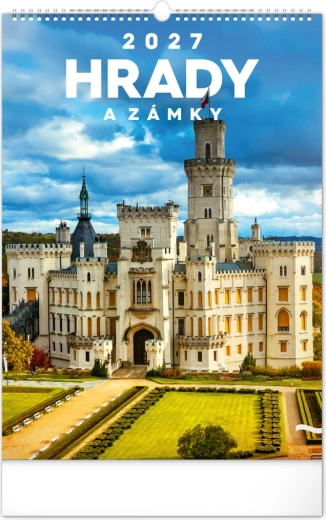 Notique nástěnný kalendář Hrady a zámky 2027 33 × 46 cm