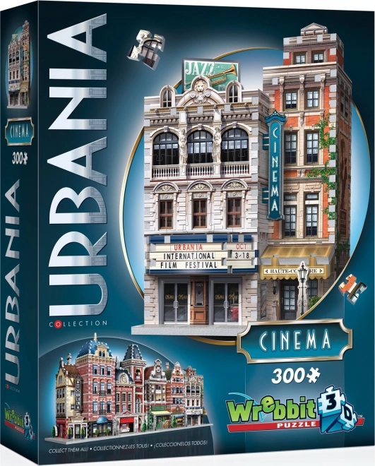 WREBBIT 3D puzzle Urbania: kino, 300 dílků