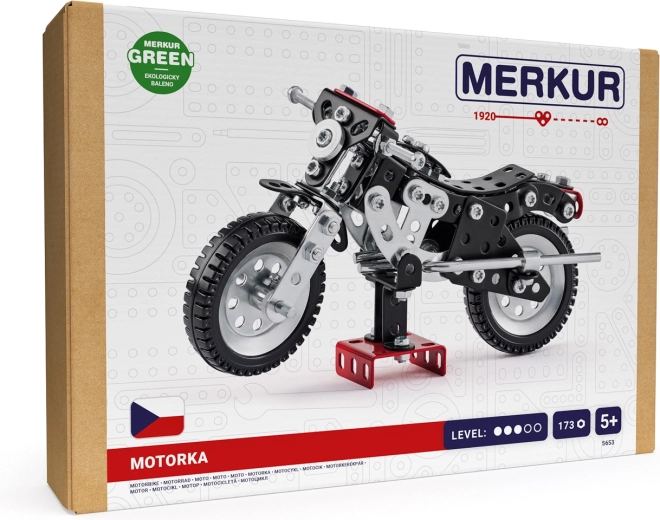 Merkur motorka kovová stavebnice