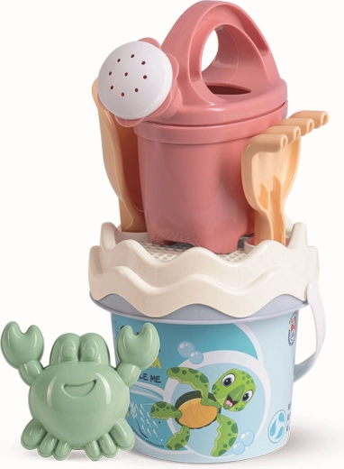 Androni recyklovaná pastelová sada na písek s konvičkou – malá, oceán