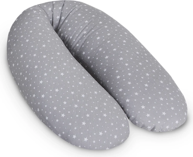 Ceba kojicí polštář Cebuška Multi žerzej Grey Stars 190 cm