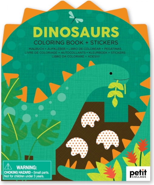 Omalovánka se samolepkami Dinosauři od Petit Collage