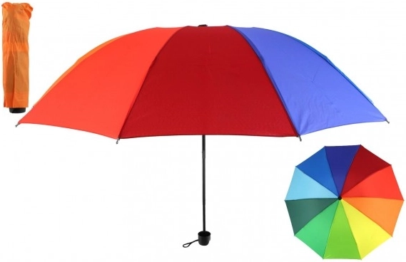 Skládací duhový deštník