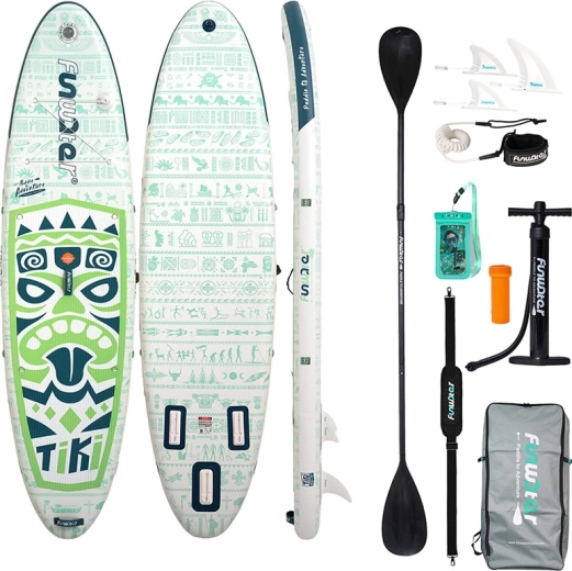 Funwater nafukovací paddleboard Tiki 320 cm zelený