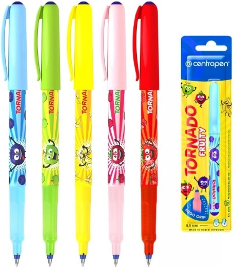 Kuličkové pero Centropen Tornado Fruity s ovocnou vůní - 1 kus