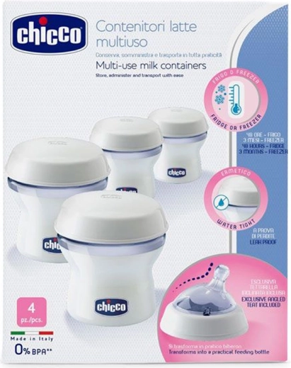 Chicco zásobníky na mateřské mléko Natural Feeling 4 ks
