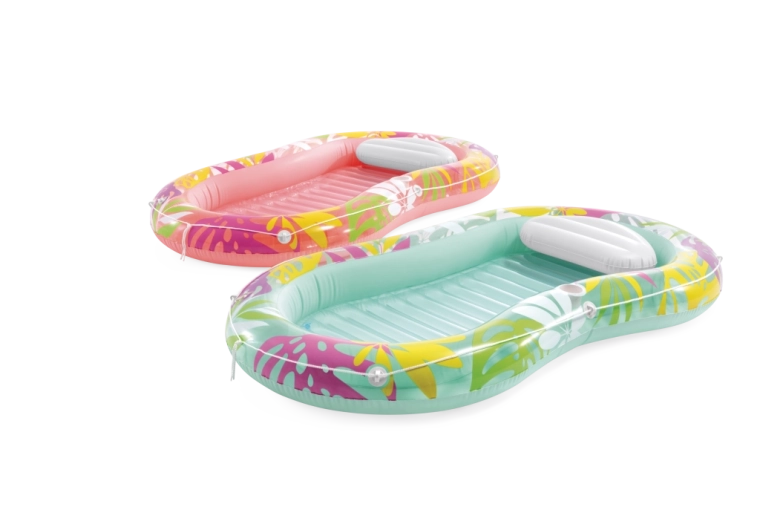 Nafukovací lehátko s polštářkem Tropical Oasis