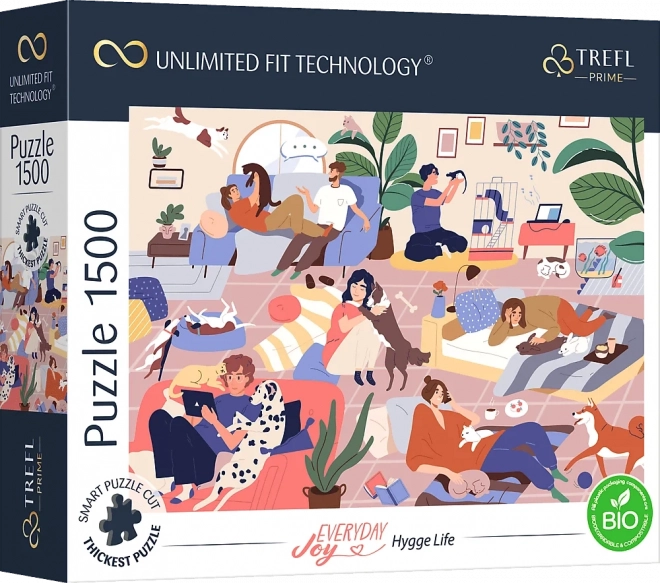 Puzzle TREFL UFT Everyday Joy – pohodový život, 1500 dílků