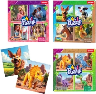 Puzzle 4 v 1 pro nejmenší