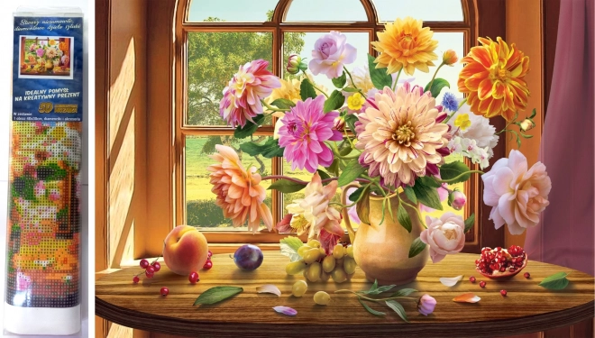 Norimpex diamantové malování Letní kytice 30x40 cm