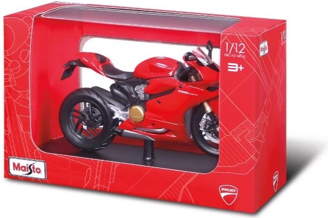 Maisto motocykl Ducati 1199 Panigale se stojánkem 1:12