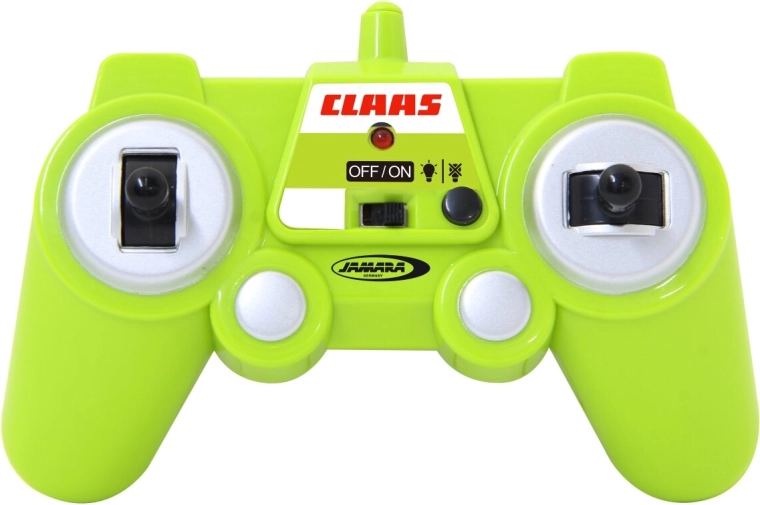 Dálkově ovládaný traktor Claas Arion 660 se sklápěcím přívěsem 1:24