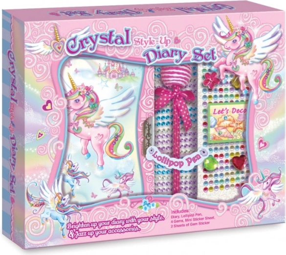 Pecoware Diář v dekorační sadě Unicorn