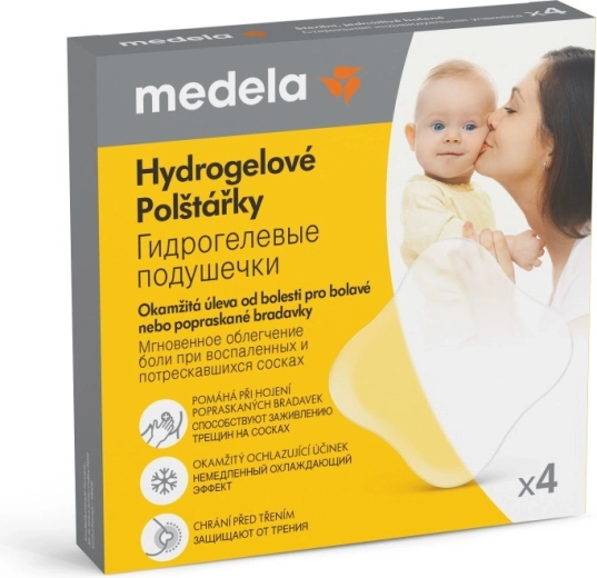 Hydrogelové polštářky na bradavky MEDELA 4 ks