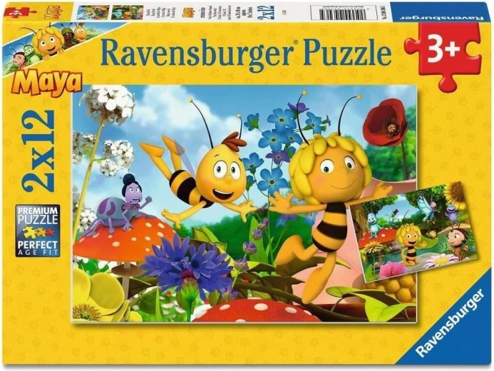 Ravensburger puzzle svět včelky Máji 2x12 dílků