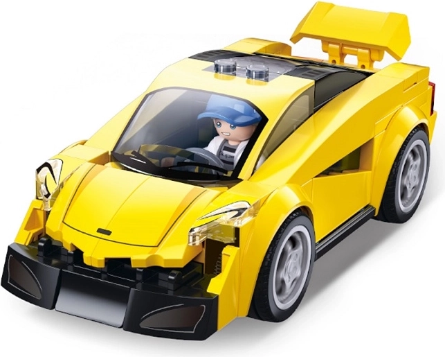 Sluban Metropolis žluté závodní auto