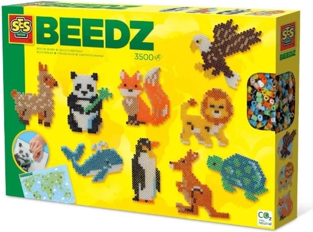 SES Creative Beedz svět zvířat – zažehlovací korálky 3500 ks