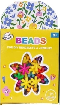 Sada korálků hvězdy s provázkem 1 m