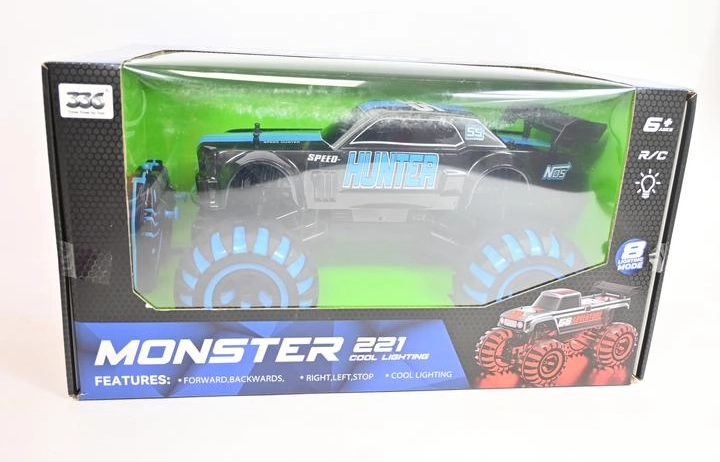Rádiem ovládané terénní auto Monster truck s osvětlením