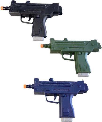 Dětská plastová pistole revolver se zvukem 24 cm na baterie - 1 kus