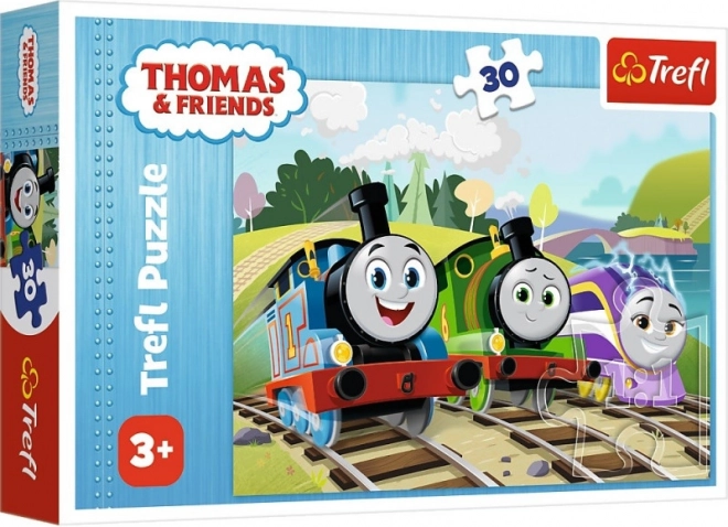 Puzzle 30 dílků – veselý Tomáš (Thomas & Friends)