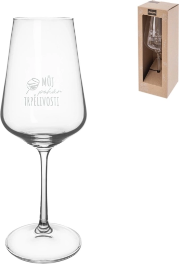 Sklenice na víno „Můj pohár trpělivosti“ 0,45 l