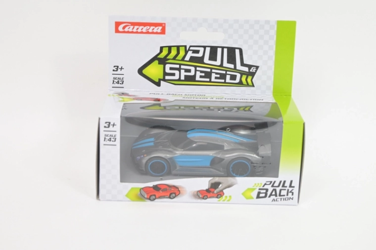 Carrera Pull Speed hypercar 1:43 antracitově modrý