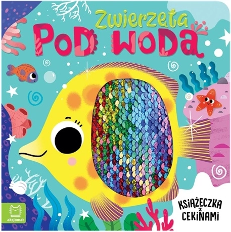Zwierzęta pod vodou – senzorická knížka s flitry