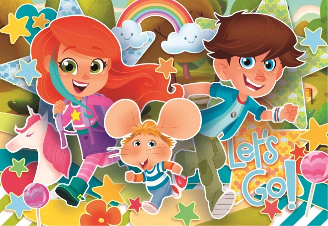 Clementoni obří podlahové puzzle Myšák Gigio 40 dílků