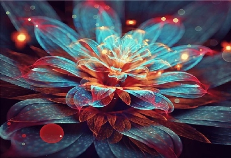 Diamantové malování Leknín 30 × 40 cm