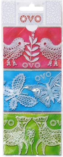 Smršťovací košilky na velikonoční vajíčka Krajka, 9 ks