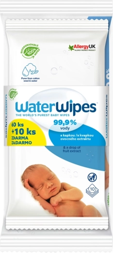WaterWipes 100% bio odbouratelné vlhčené ubrousky 70 ks