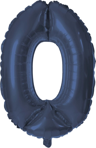 Fóliový balónek číslice 0 30 cm modrý TORO