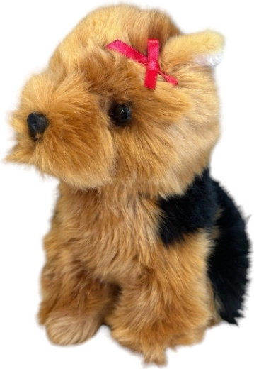 Plyšový pes jorkšírský teriér 19 cm