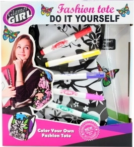 Vybarvovací batoh pro děti s fixy na textil