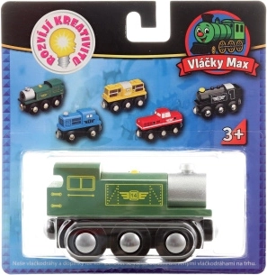 Vláčky Max zelená lokomotiva
