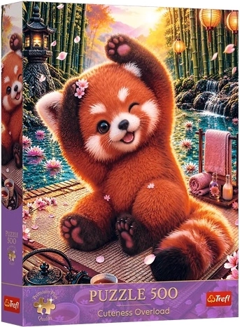 Trefl puzzle 500 Premium Plus – Cuteness Overload: okouzlující červená panda