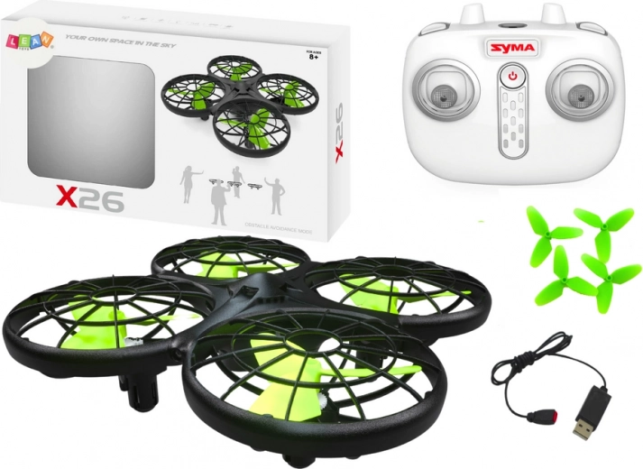 Dron SYMA X26 černý s ochranou vrtulí